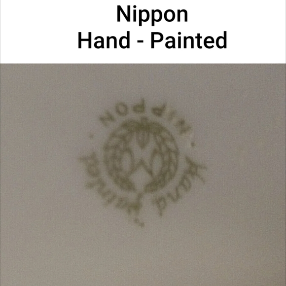 NIPPON 12" TALL Hand Painted Floral & Gold Gilt 2 Handle Vase. 100 yrs old - Picture 5 of 13